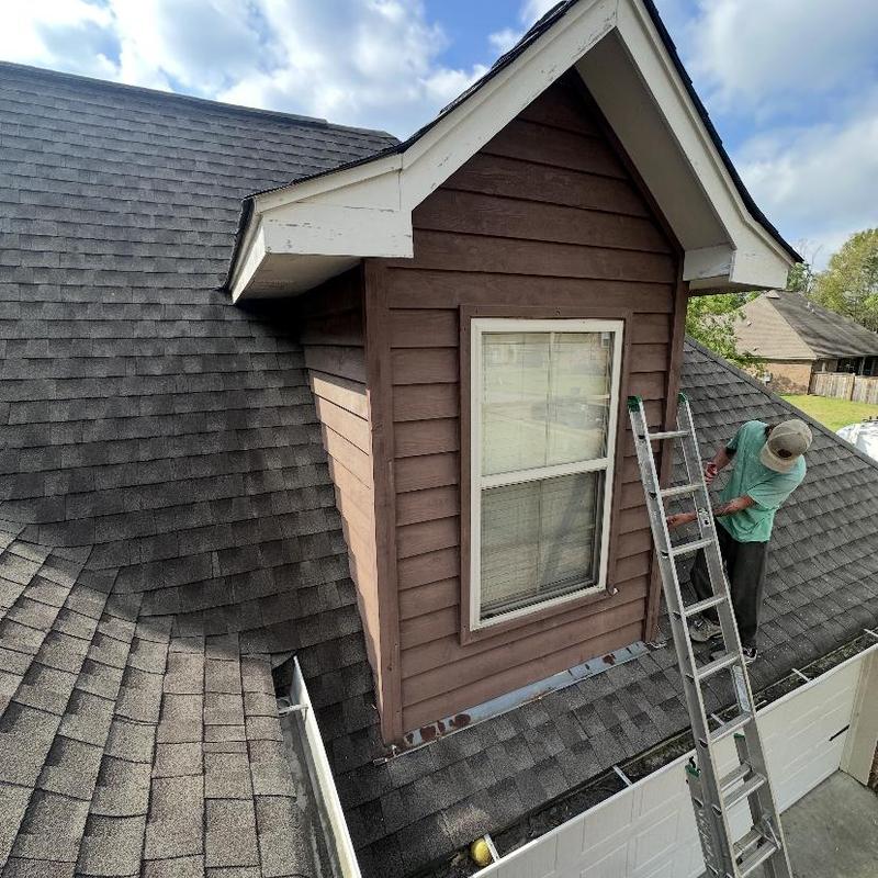 Replaced old siding with new cedar siding on a home in Florence, MS