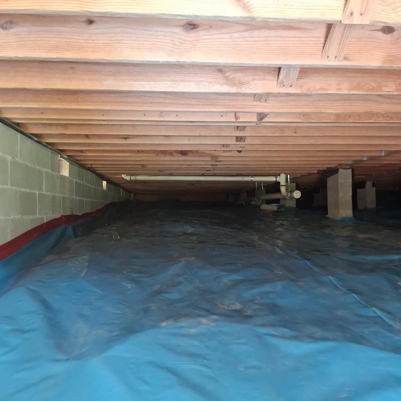 Installs moisture barriers under subfloors to protect homes from water damage in Pearl, MS