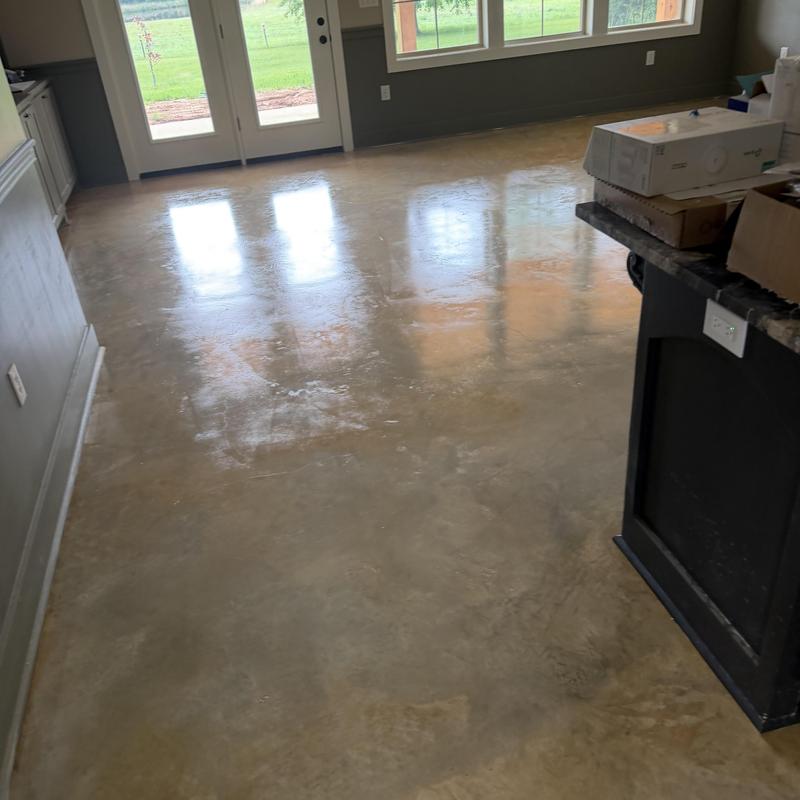 Installed new polished concrete floors in Canton, MS