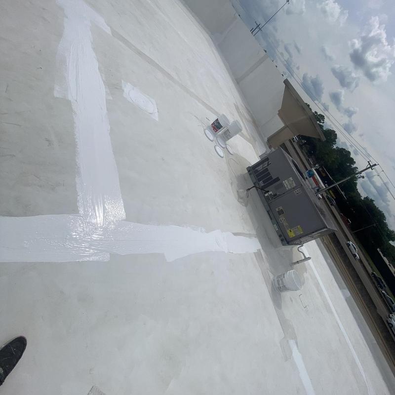Repaired roof seams in Jackson, 39