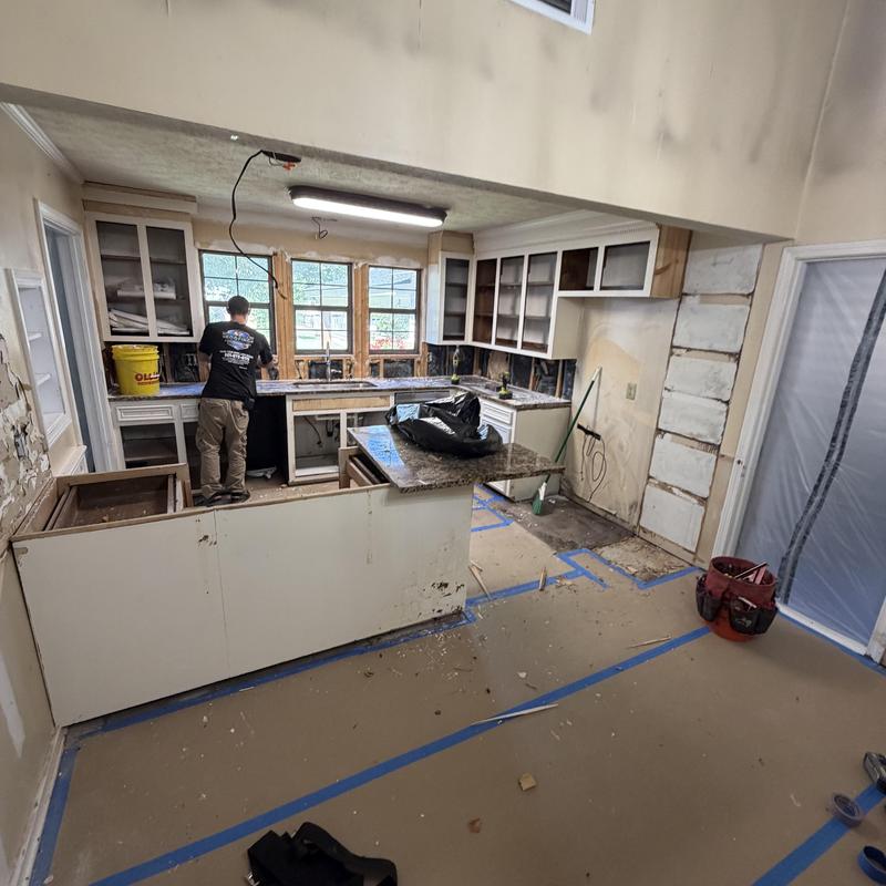 Specializes in kitchen remodel demolition safely removing existing kitchen structures in Brandon, MS