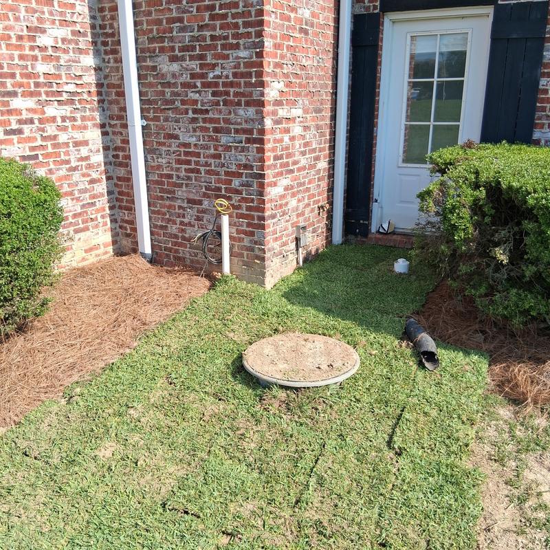 Replaced sod grass over a plumbing excavation in Flowood, MS