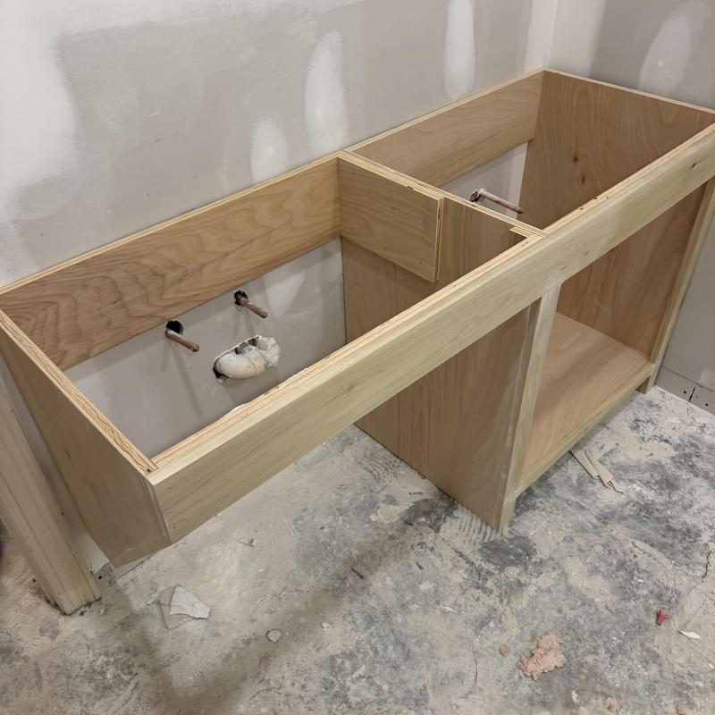 Completed a full cabinet rebuild during a home remodel in Jackson, MS