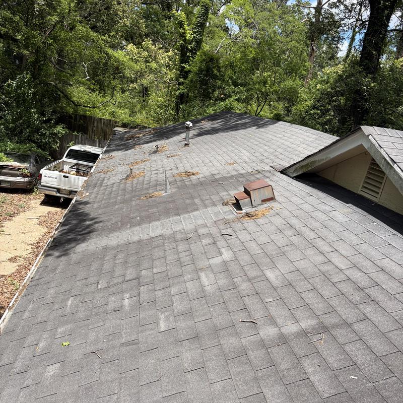 Inspected a residential roof identifying damage severity in Jackson, MS