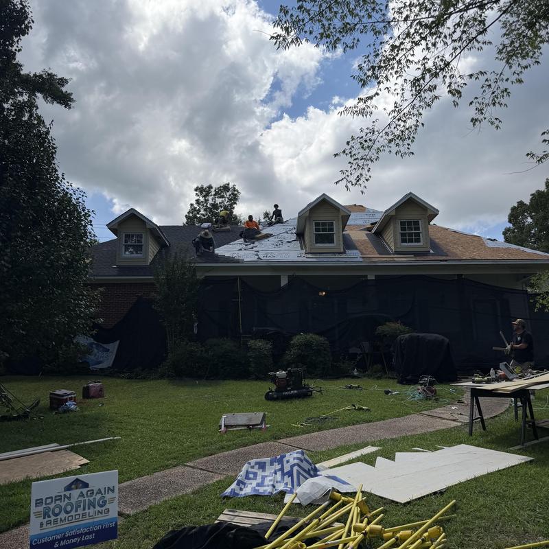 Completed siding installation on three dormers in Madison, MS