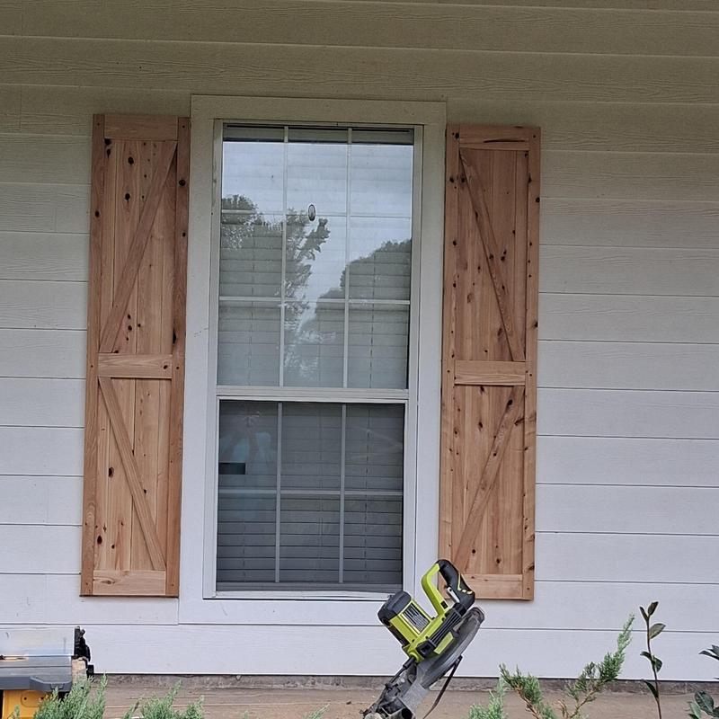 Designs and installs custom shutters, trims porches with tongue and groove ceilings in Magee, MS