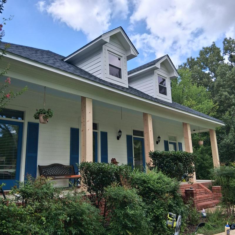 Replaced porch posts in Madison, MS