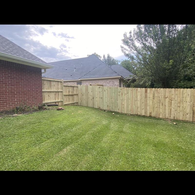 Installed a new privacy fence in Brandon, MS