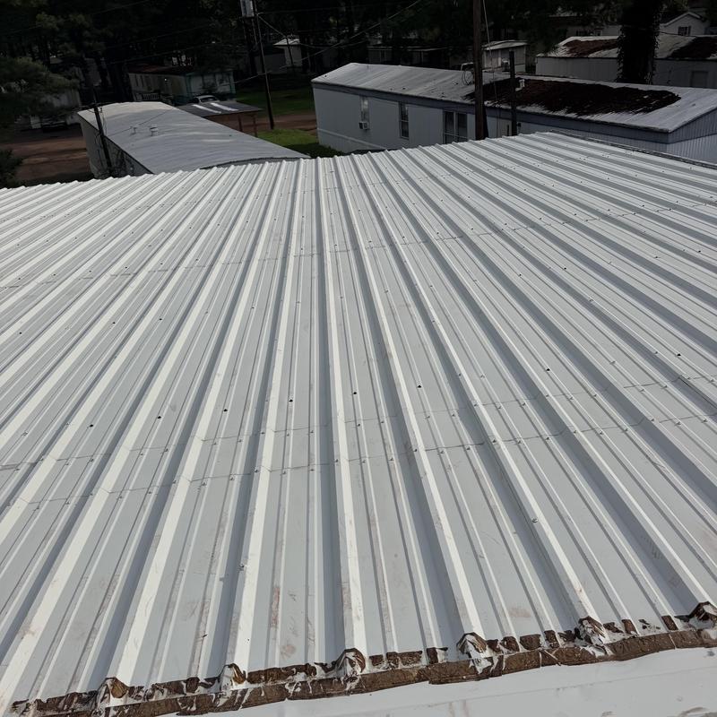 Silicone roof preparation in Pearl, MS